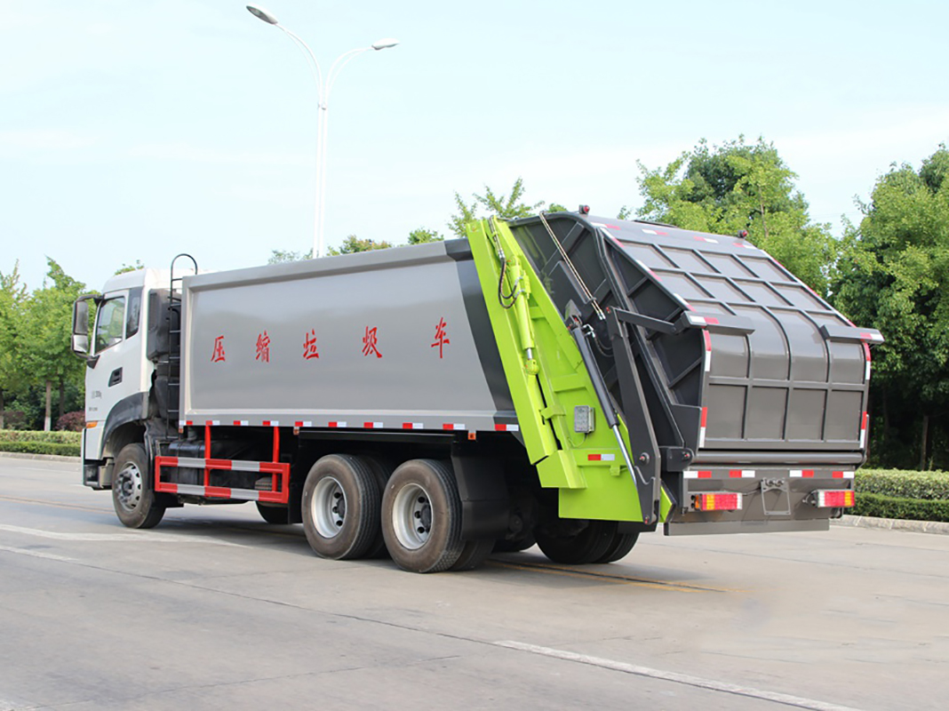 國(guó)六18立方東風(fēng)天龍后雙橋 壓縮垃圾車