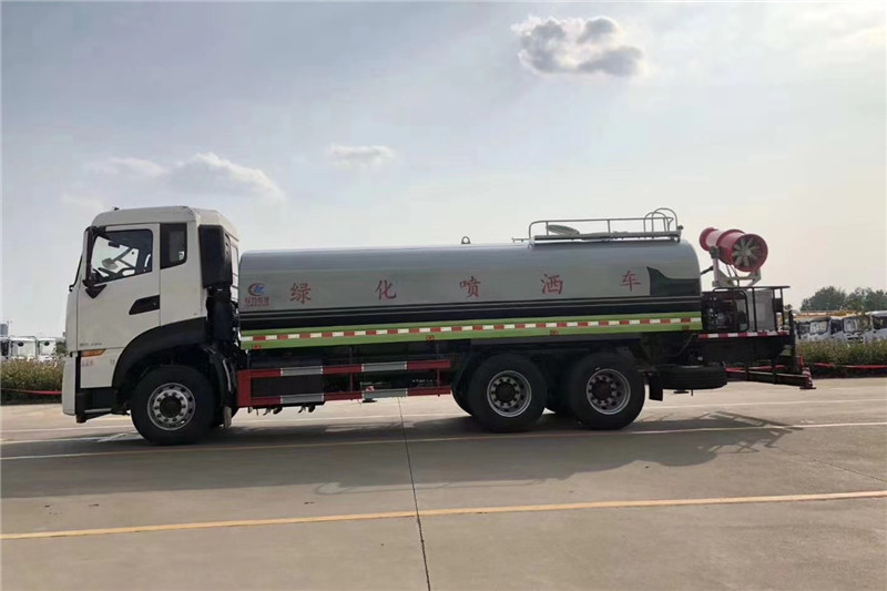 東風(fēng)天龍后八輪20噸噴霧車，國六綠化噴灑車